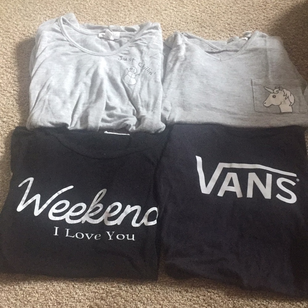 Full Tilt and Vans Four Tee-shirt Bundle